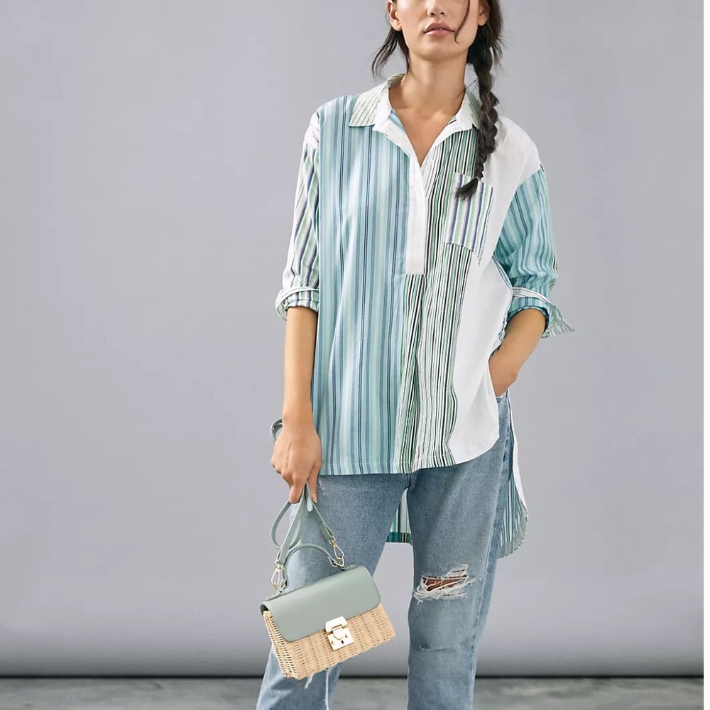 Maeve Anthropologie Button Down Shirt Tunic Top
Alix Henley Womens Size ~ M